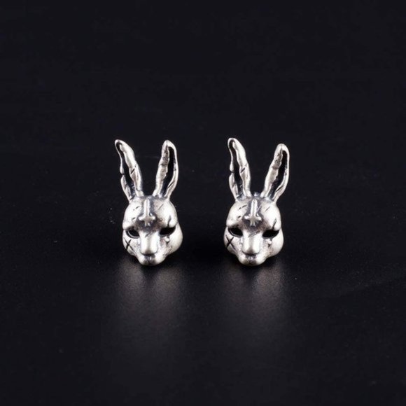 Punk Bikers Stud Earrings - Picture 3 of 7